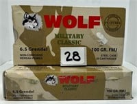 (40) Rounds Wolf 6.5 Grendel  FMJ.