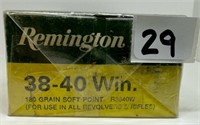 (50) Rounds Remington 38-40 Win.