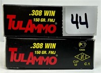 (40) Rounds Tulammo .308 WIN FMJ.