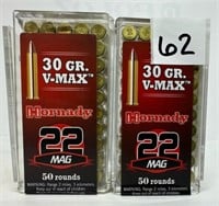 (100) Rounds Hornady .22 Mag.