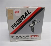 (25) Rounds of Federal 3" Magnum Steel Shot 12