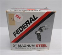 (25) Rounds of Federal 3" Magnum Steel Shot 12
