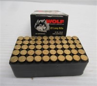 (50) Rounds of Wolf Match Target .22 Cal. Ammo.