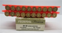 (20) Rounds of Federal Premium Nosler Partition