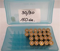 (22) Rounds of Miscellaneous 30-30 Ammo in Blue
