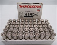 (5) Winchester Box Reloads Silver Casing Lead .38