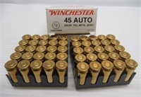 (50) Rounds of Winchester .45 Auto New Box 230Gr.