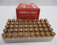 (50) .45 Cal. American Eagle Box Brass FMJ