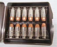 (12) Rounds  of .45 Cal. in Brown Case.