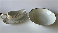 Bohemia Porcelain Serving Bowl & Trade Winds Gravy