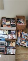 Lot of VHS Movies & Music CDs - John Denver,