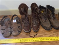 2 Pr. Boots & Sandals Men’s Size 10-10.5