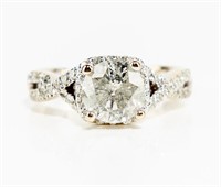 Jewelry 14kt White Gold Diamond Wedding Ring
