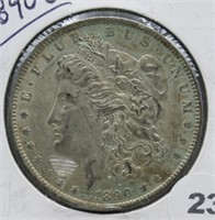 1890-O Morgan Silver Dollar.