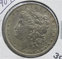 1904 Morgan Silver Dollar.