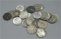 (25) Assorted Dates 1937 - 1963 90% Silver Dimes.