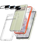 IMBZBK [9 in 1] for Google Pixel 7 Case Clear