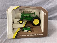 John Deere model a tractor set