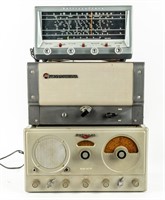Lot of 3 Vintage Shortwave Radio Equipment