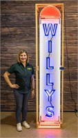 Neon Sign ‘Willys’ in Crate