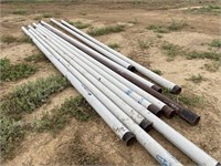 (10) APROX 20FT 4" PIPES