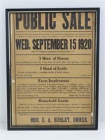 1920 Public Sale Bill