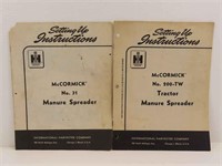 Manuals - McCormick No 31, No 200-TW Spreaders