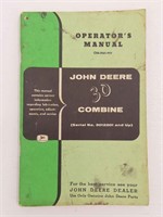 John Deere Operators Manual (30 Combine)
