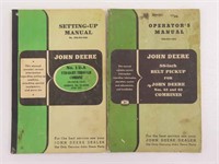 John Deere Manuals (No 12-A Combine, Belt Pickup)