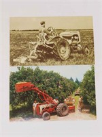 Postcards (Allis-Chalmers B, Ford Citrus Harvest)