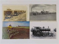 Postcards (Wagons, Caterpillar tracktype tractor)