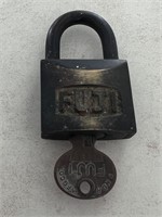 Vintage Fuji Japan lock & key