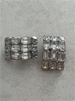 Vintage Eisenberg Statement Rhinestone earrings