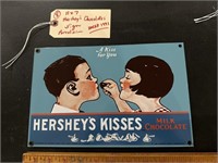 11x7 Hershey's Chocolates porcelain sign