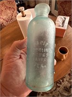 Paris Texas Hutchinson soda bottle 1890-1910