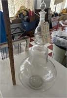 Huge 25" tall apothecary jar ca 1880-1910