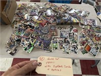 Huge lot 1990s NFL football cards + extras buttons