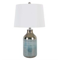 Decor Therapy Loch Art Glass LED Table Lamp