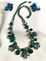 Gorgeous Regency Necklace & Earrings Set Vintage