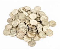 Coin Mix of 115 Silver Dimes G - AU