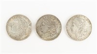 Coin 3 Morgan Silver $ 1883(P) 1890(P) 1891(P)