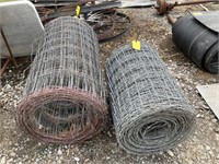 Full Roll of 26" Woven Wire & Partial Roll of 39"