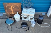 Waffle maker/Dual Coffee Pot, more