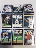 Group of nine various Pinnacle baseball cards