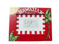 Handpainted Hawaiian Tropic Picture Frame