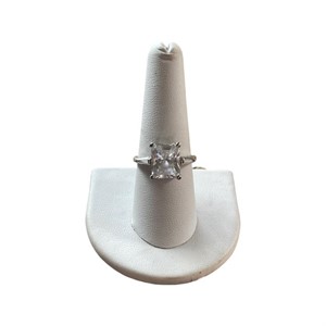 2.50ct Emerald Cut Triple Diamond Engagement Ring