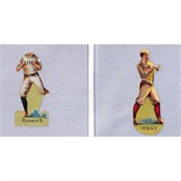 Two 1896 Mayo Baseball Die Cut Cards