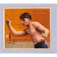 1909 T218 Willis Lewis Boxing Card