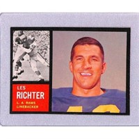 1962 Topps Football Les Richter High Grade Sp