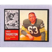 1962 Topps Football Fred Thurston High Grade Sp